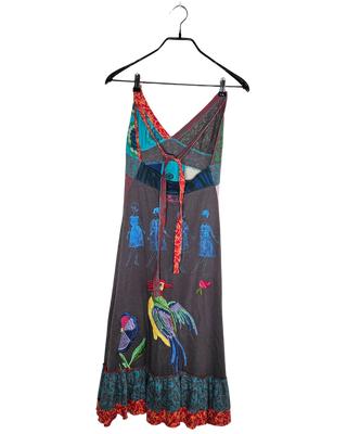 Robe courte, multicolore