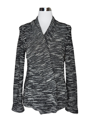 Veste maille noir, gris