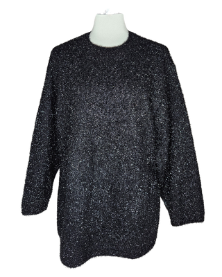 Pull noir brillant